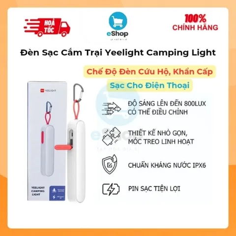 Đèn Sạc Cắm Trại Yeelight Camping Light YLMJD-0003, Chế độ Đèn Cứu Hộ, Khẩn Cấp