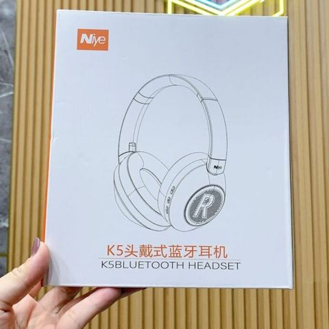 Tai Nghe Bluetooth Chụp Đầu Headphone Niye K5 Kèm Jack AUX 3.5mm - Gập Gọn, Giảm Ồn