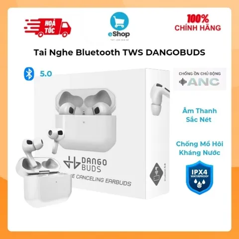 Tai Nghe TWS DANGOBUDS, Chống Ồn Chủ Động ANC, Bluetooth 5.0, Sạc Không Dây (Hàng À Má Zôn)