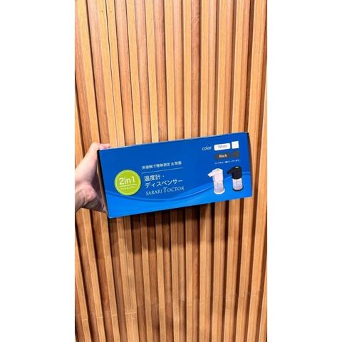 Máy Xịt Nước Rửa Tay Tự Động Và Đo Nhiệt Độ SARARI TOCTOR 2in1 Màn Hình LCD ( Nhật )