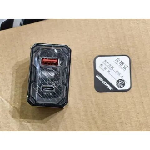 Củ Sạc Nhanh 35W Wekome WP-U23 Công Nghệ Gan, 2 Cổng Sạc Type C + USB Hỗ Trợ Sạc Nhanh PD/QC/PPS 737416
