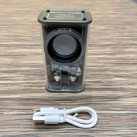 Loa Bluetooth Toocki Transparent Mecha Wireless Speaker - TWS Kết Nối 2 Loa Hiệu Ứng Âm Thanh Vòm 3D