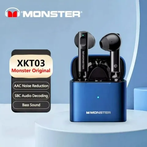Tai Nghe Bluetooth TWS MONSTER XKT03 ( Mỹ ) , Chống Ồn AAC ,Game Mode Độ Trễ Thấp