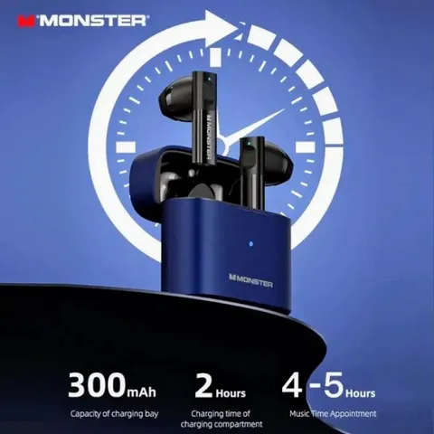 Tai Nghe Bluetooth TWS MONSTER XKT03 ( Mỹ ) , Chống Ồn AAC ,Game Mode Độ Trễ Thấp