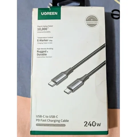 Cáp Sạc Siêu Nhanh 240W Chính Hãng U/green US535 Type C PD 3.1, Truyền Dữ Liệu 480Mbps, Dây Dù Bện + Hợp Kim Nhôm