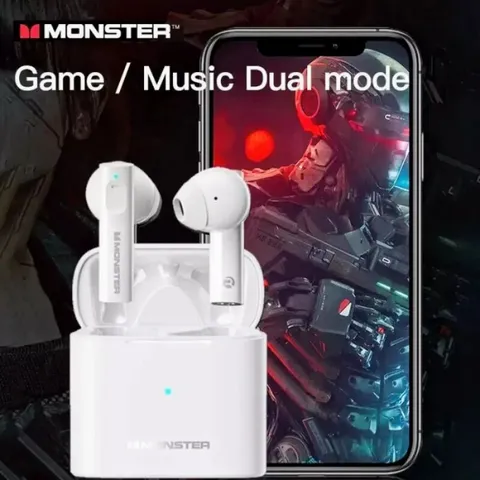 Tai Nghe Bluetooth TWS MONSTER XKT03 ( Mỹ ) , Chống Ồn AAC ,Game Mode Độ Trễ Thấp