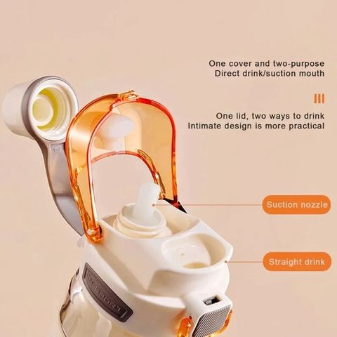 Bình Nước Thể Thao Kèm Ống Hút 700ml Chính Hãng SPORT CMSH - Bình Nước Du Lịch Cao Cấp