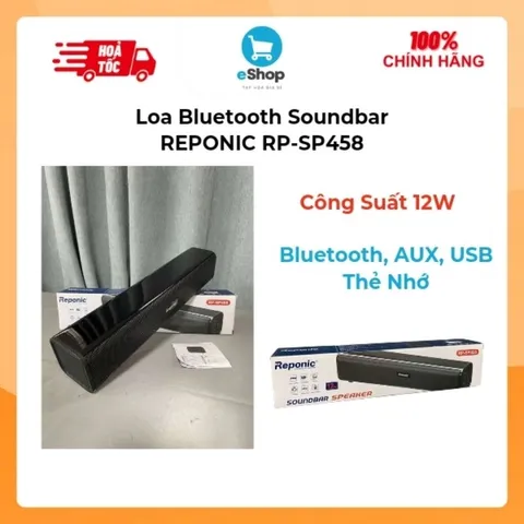 Loa Bluetooth Soundbar REPONIC RP-SP458 - Công Suất 12W