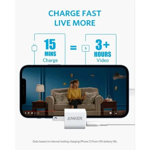 Củ Sạc Nhanh 20W ANKER A2633 PowerPort lll Nano USB-C PD