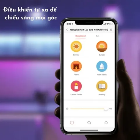 Bóng Đèn LED Thông Minh Yeelight Smart Bulb W3 Color, Điều Khiển App, Đèn RGB
