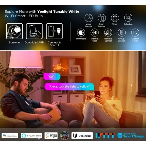 Bóng Đèn LED Thông Minh Yeelight Smart Bulb W3 Color, Điều Khiển App, Đèn RGB