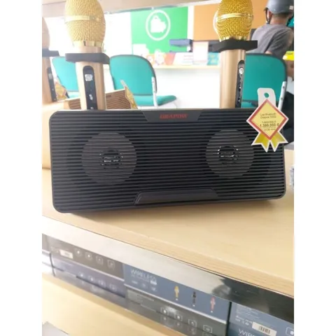 Loa Bluetooth Hát Karaoke Kèm 2 Mic Drapow SB02 - Kết Nối: 3.5mm AUX IN/Bluetooth, USB, Thẻ Nhớ