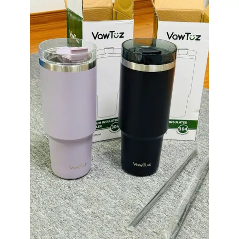 Ly Giữ Nhiệt VawToz 30 Oz (890ml) Chính Hãng Inox 304 Cao Cấp Kèm Ống Hút (Hàng À Má Zôn)
