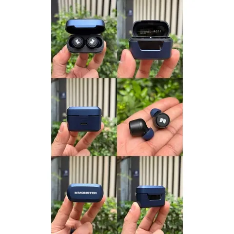 Tai Nghe Bluetooth TWS Monster XKT05 - ENC, Âm Thanh Hi-Fi, Bluetooth 5.2, Chế Độ Game Mode Độ Trễ Thấp