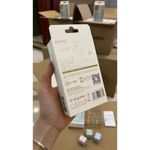 Củ Sạc Nhanh PD 20W Romoss AC20C Chính Hãng - Công Nghệ GaN