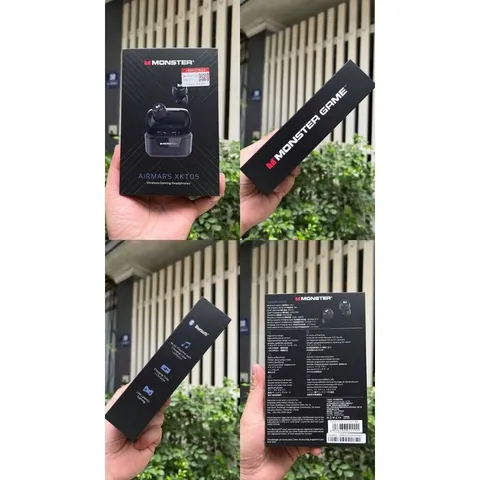 Tai Nghe Bluetooth TWS Monster XKT05 - ENC, Âm Thanh Hi-Fi, Bluetooth 5.2, Chế Độ Game Mode Độ Trễ Thấp