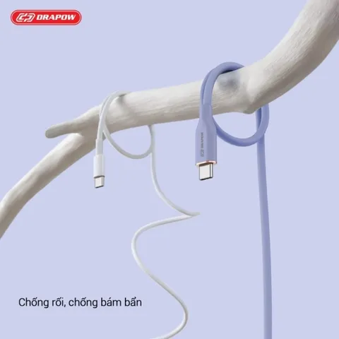 Cáp Sạc Nhanh C to C 60W Chính Hãng Drapow CS03 - Hỗ trợ mọi thiết bị có cổng sạc Type-C