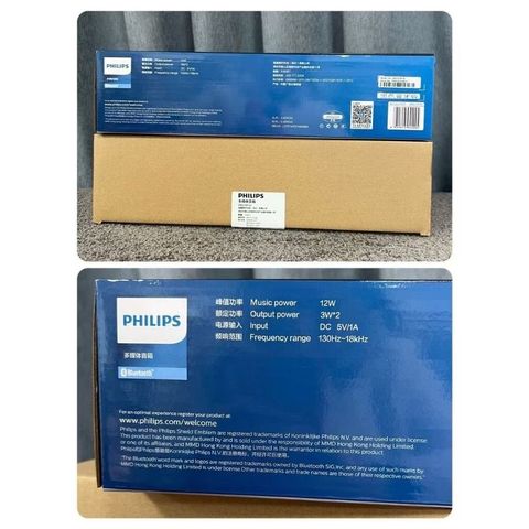 Loa Bluetooth Soundbar Philips SPA510P/93 Công Suất 12w, Pin 6h, Sạc Type C