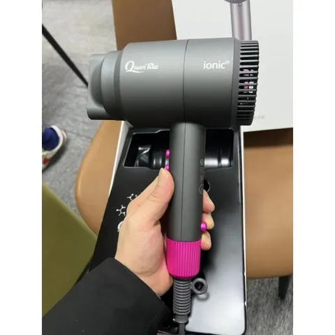 Máy Sấy Tóc QuanRia Bổ Sung Ion Âm 1600W - 2 Chiều Nóng Lạnh - 3 Tốc Độ Gió - Kiểu Dáng Đẹp