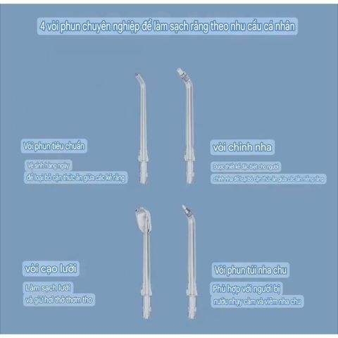 Máy Tăm Nước Feisidelin FS3568 - Diệt Khuẩn UV Nước, Công Nghệ Làm Sạch Hiện Đại 4 Chế Độ