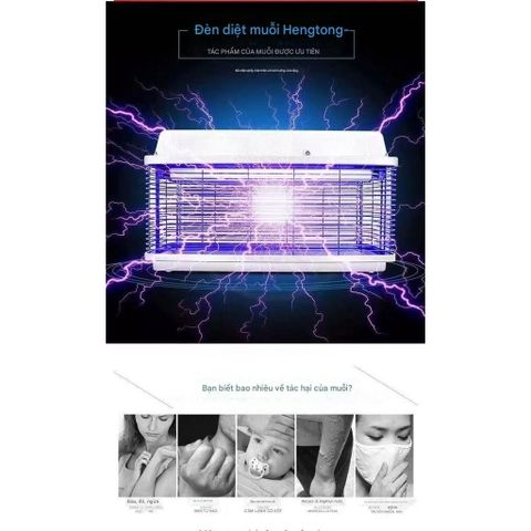 Đèn Bắt Muỗi Điện Cỡ Lớn HENGTONG HT-003 30W Công Suất Mạnh, Diệt Muỗi, Côn Trùng Hiệu Quả Ko Độc Hại, Phạm Vi Rộng