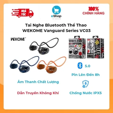 Tai Nghe Bluetooth Thể Thao WEKOME Vanguard Series VC03 - IPX5 Bluetooth 5.0 Dẫn Truyền Không Khí 737473