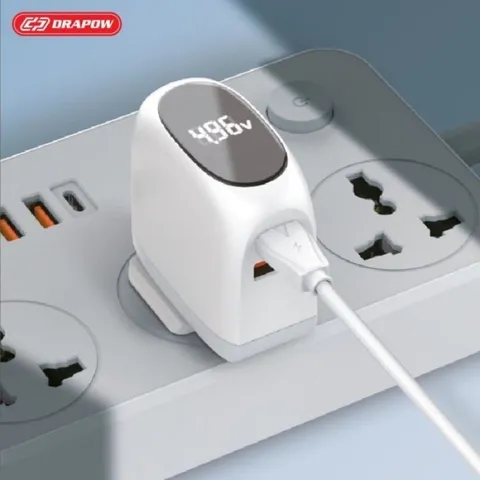 Bộ Sạc Nhanh Kèm Cáp CS30 DRAPOW PD30W Có Màn Hình Led ( Tặng Kèm Cáp C to L )