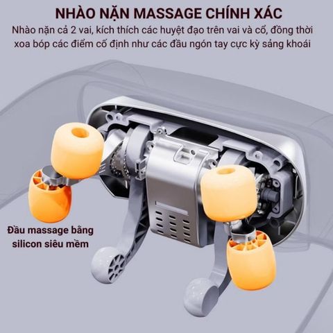 Máy Massage 6D AUX Không Dây Đa Năng - Máy Massage Cổ Vai Gáy Cao Cấp Có Nhiệt Hồng Ngoại Giảm Đau Hiệu Quả