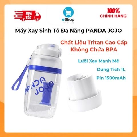 Máy Xay Sinh Tố Đa Năng PANDA JOJO Dung Tích 1L - Lưỡi Xay Mạnh Mẽ, Pin 1500mAh