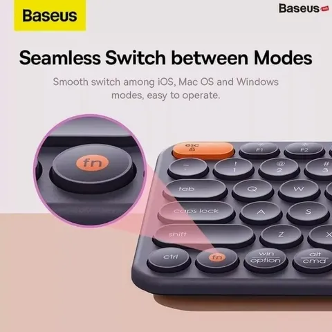 Bàn Phím Bluetooth Baseus K01A/K01B Fullsize Tri-Mode Gõ Êm Không Ồn Usb 2.4Hz 737492
