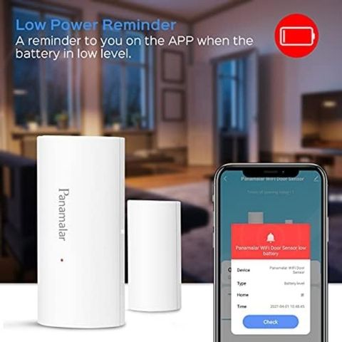 Cảm Biến Cửa Chính Hãng Panamalar (Hàng À Má Zôn Mỹ ) Hoạt Động Với App Tuya
