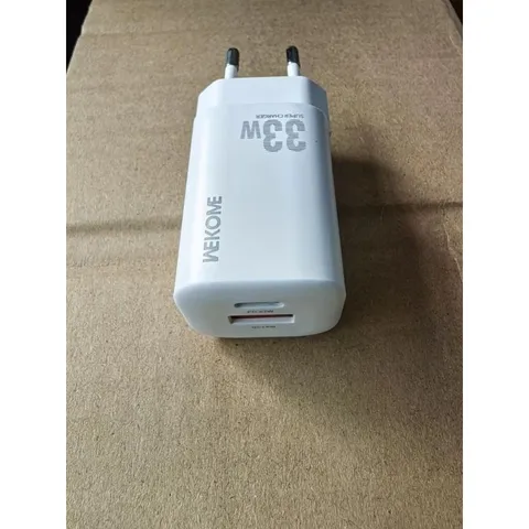 Củ Sạc Nhanh 33W Wekome WP-U140 Công Nghệ Gan, 2 Cổng Sạc Type C + USB Hỗ Trợ Sạc Nhanh PD/QC/PPS