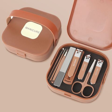 Bộ Dụng Cụ Làm Móng Tiện Lợi 8 Món Thép Không Gỉ Bền Bỉ, Kèm Hộp Đựng Nhỏ Gọn Tiện Lợi
