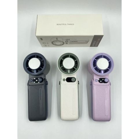 (Pin 6000mAh) Quạt Tích Điện Mini Cầm Tay Turbo JF168 Mạnh Mẽ, Trang Bị Sò Lạnh Công Nghệ TEC 200 Cấp Độ Gió, Gập 135 Độ