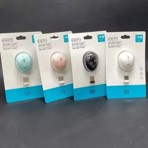 Chuột Không Dây FD Mini i889 Wireless - Pin Sạc, Siêu Nhỏ Gọn Nết Nối 20m, Kèm Cáp Sạc