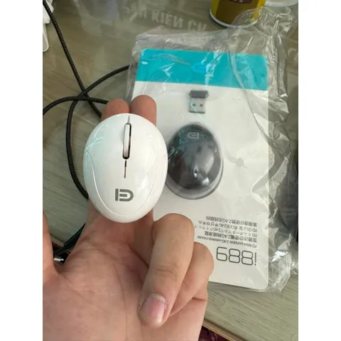 Chuột Không Dây FD Mini i889 Wireless - Pin Sạc, Siêu Nhỏ Gọn Nết Nối 20m, Kèm Cáp Sạc