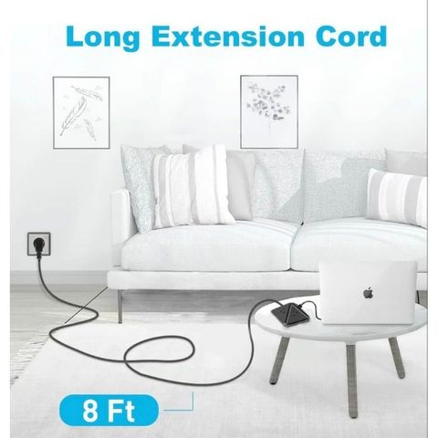Ổ Cắm Điện Đa Năng HeahGite GL202007 (À Má Zôn Mỹ) Kiểu Dáng Kim Tự Tháp, 3 Ổ AC 220V + 2 USB A 18W + 1 USB-C PD 20W