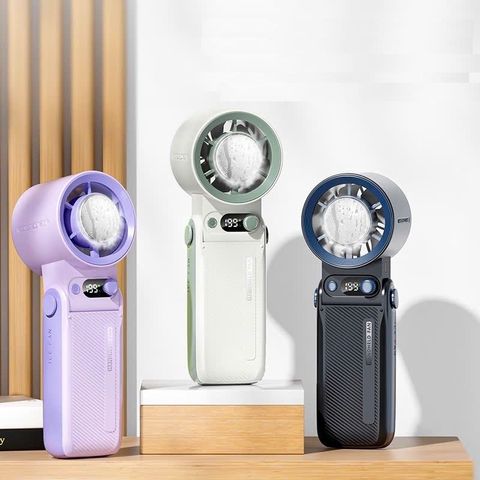 (Pin 6000mAh) Quạt Tích Điện Mini Cầm Tay Turbo JF168 Mạnh Mẽ, Trang Bị Sò Lạnh Công Nghệ TEC 200 Cấp Độ Gió, Gập 135 Độ