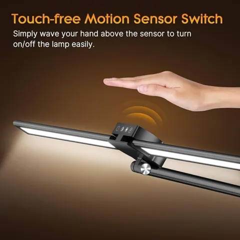 Đèn Bàn 2 Đầu LED Syrinx - JW5512 Kẹp Thành Bàn 5 Mức Sáng, 5 Chế Độ Màu, Cảm Ứng, Cảm Biến Vẫy Tay, Hẹn Giờ