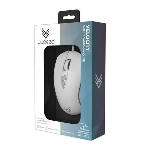 Chuột Gamming có dây Audeeo Velocity - Dây Dù, Led RGB, Siêu Nhạy