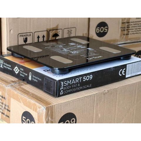 Cân Thông Minh DrTrust , Kết Nối App Có Tiếng Việt, Đo Lượng Mỡ & 16 Chỉ Số, Pin Sạc (Hàng À Má Zôn)