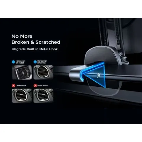 Đế Giữ Điện Thoại Sạc Nhanh Không Dây Từ Tính 15W LISEN Chuẩn Qi 3.0 Khoá Cửa Gió Ô Tô Hợp Kim Nhôm
