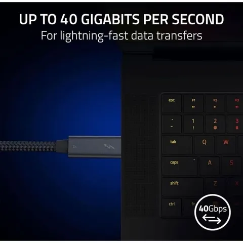 Cáp Sạc Siêu Nhanh 240W C to C, USB Thunderbold 4, Tốc Độ 40 Gbps, Xuất Hình Ảnh 8K 60FPS