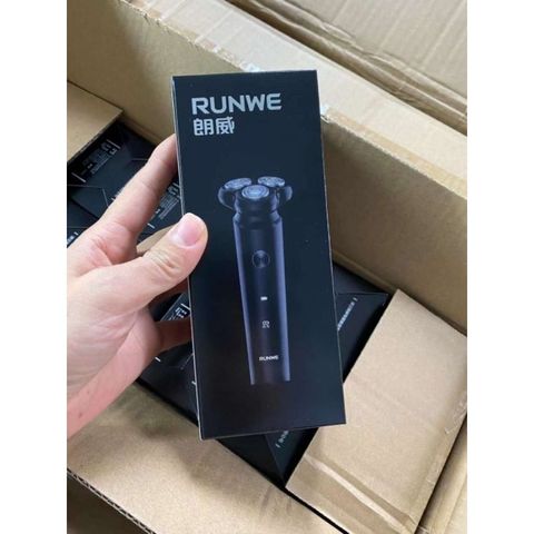 Máy Cạo Râu 3 Lưỡi Chính Hãng RUNWE RS21- Lưỡi Cạo 3D, Sạc Type-C