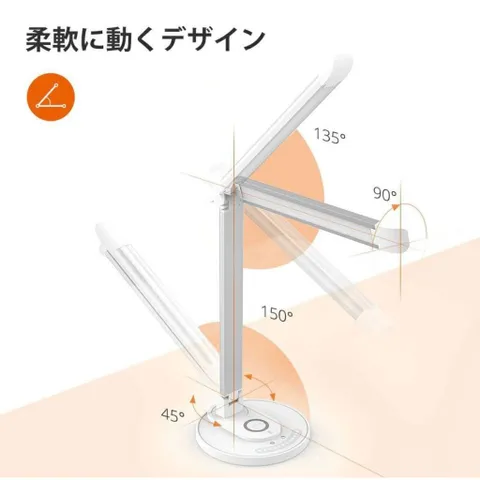 Đèn Bàn Chống Cận Kiêm Sạc Không Dây Taotronics TT-DL036 12W Xoay Gập 180 Độ, 5 Chế Độ Màu 7 Mức Sáng, Cảm Ứng