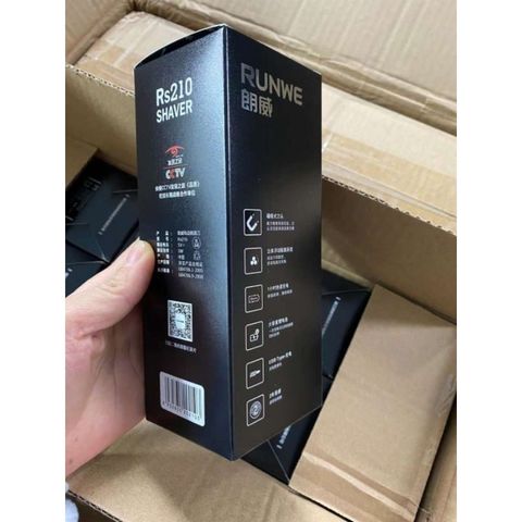 Máy Cạo Râu 3 Lưỡi Chính Hãng RUNWE RS21- Lưỡi Cạo 3D, Sạc Type-C