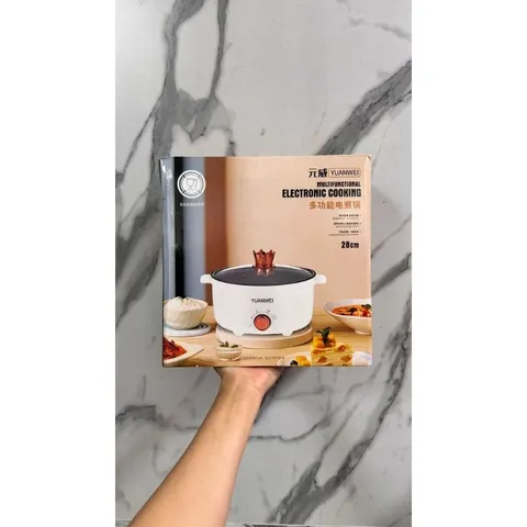 Nồi Điện Đa Năng 20CM-28CM Hãng Yuanwei YW-L20/YW-L28 Công Suất 600w-1000w - Nấu Lẩu/ Hấp/ Chiên Xào