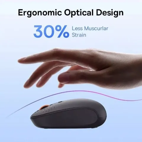 Chuột Không Dây Silent Bluetooth & 2.4GHz Baseus F01B Tri-Mode Wireless Mouse 1600dpi