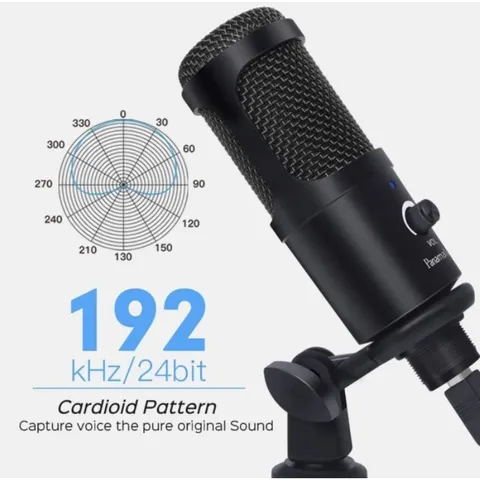 Micrô Thu Âm Panamalar Chính Hãng (Hàng À Má Zôn Mỹ ) - Mic Hát Livestream Thu Âm, Karaoke Cắm Cổng USB Máy Tính