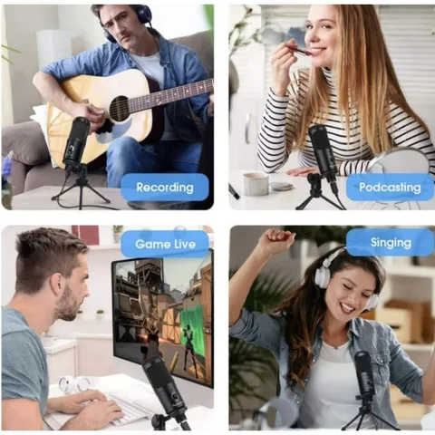 Micrô Thu Âm Panamalar Chính Hãng (Hàng À Má Zôn Mỹ ) - Mic Hát Livestream Thu Âm, Karaoke Cắm Cổng USB Máy Tính